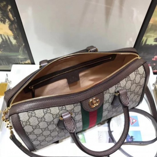 Gucci Ophidia Medium Top Handle Boston Bag ‎524532 GG Supreme 2018