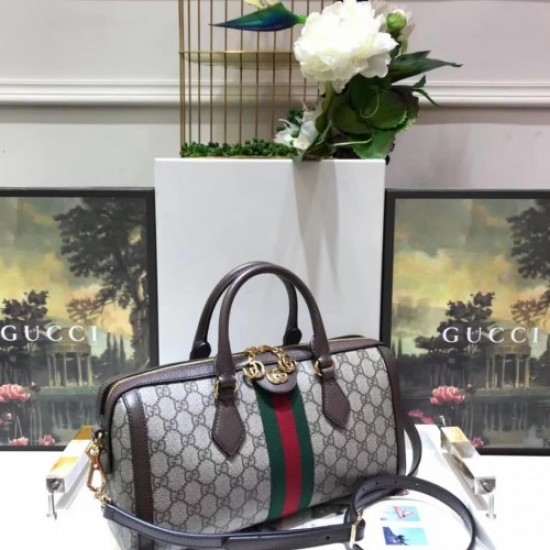 Gucci Ophidia Medium Top Handle Boston Bag ‎524532 GG Supreme 2018