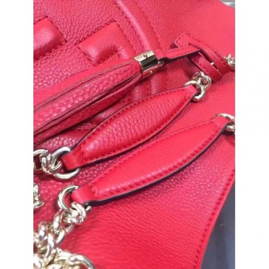 Gucci soho leather shoulder bag 308982 Red(MINGSHI-731303)