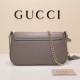 Gucci Soho leather shoulder bag 336752 grey