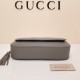 Gucci Soho leather shoulder bag 336752 grey