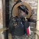 Gucci Sylvie Web Strap GG Marmont Chevron Quilted Leather Bucket Bag 476674 Black 2017