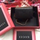 Gucci Padlock GG Small Leather Shoulder Bag 409487 black