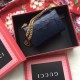 Gucci Padlock GG Small Leather Shoulder Bag 409487 blue