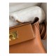 Hermes 24/24 Mini 21 Handmade Bag in Gold Evercolor Leather