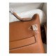 Hermes 24/24 Mini 21 Handmade Bag in Gold Evercolor Leather