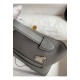 Hermes 24/24 Mini 21 Handmade Bag in Gris Meyer Evercolor Leather