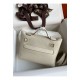 Hermes 24/24 Mini 21 Handmade Bag in Craie Evercolor Leather