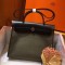 Hermes Herbag Zip 31cm Bag In Black And Canopee