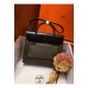 Hermes Herbag Zip 31cm Bag In Black And Canopee