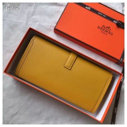 Hermes Jige Elan 29 Clutch In Yellow Epsom Leather