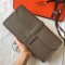 Hermes Jige Elan 29 Clutch In Taupe Grey Epsom Leather