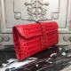 Hermes Jige Elan 29 Clutch In Red Crocodile Leather