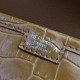 Hermes Jige Elan 29 Clutch In Camarel Crocodile Leather