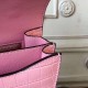 Hermes Pink Constance MM 24cm Crocodile Bag