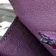 Hermes Fuchsia Constance MM 24cm Crocodile Bag