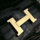 Hermes Black Constance MM 24cm Crocodile Bag