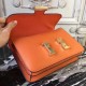 Hermes Orange Constance MM 24cm Epsom Leather Bag