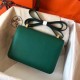 Hermes Epsom Constance 24cm Malachite Handmade Bag