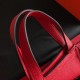 Hermes Halzan Bag In Red Clemence Leather