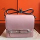 Hermes Mini Sac Roulis Bag In Rose Dragee Swift Leather