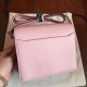 Hermes Mini Sac Roulis Bag In Rose Dragee Swift Leather