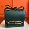 Hermes Mini Sac Roulis Bag In Green Swift Leather