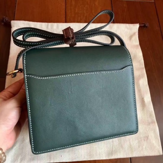 Hermes Mini Sac Roulis Bag In Green Swift Leather