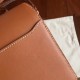 Hermes Mini Sac Roulis Bag In Caramel Swift Leather