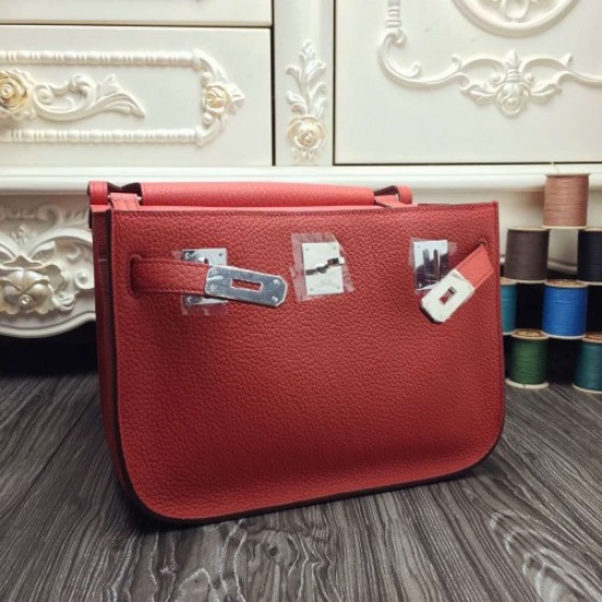 Hermes Red Medium Jypsiere 31cm Bag