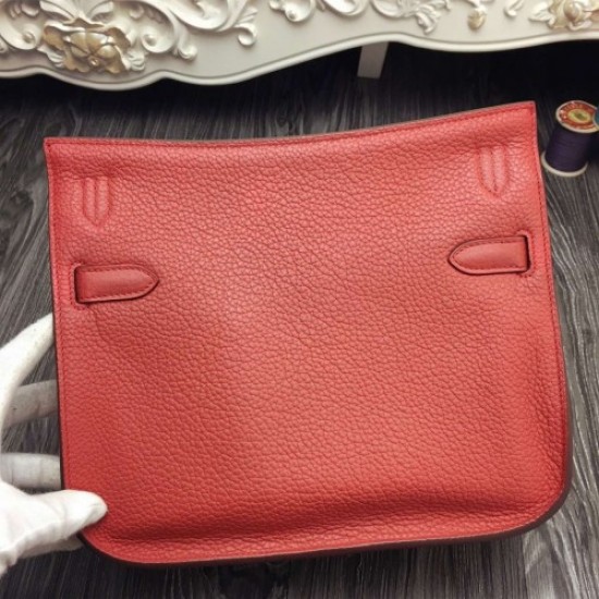 Hermes Red Medium Jypsiere 31cm Bag