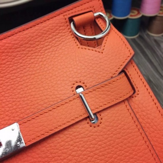 Hermes Orange Medium Jypsiere 31cm Bag