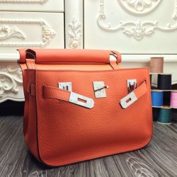 Hermes Orange Large Jypsiere 34cm Bag