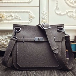 Hermes Grey Medium Jypsiere 31cm Bag