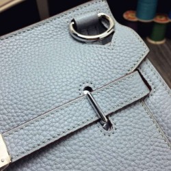 Hermes Blue Lin Medium Jypsiere 31cm Bag