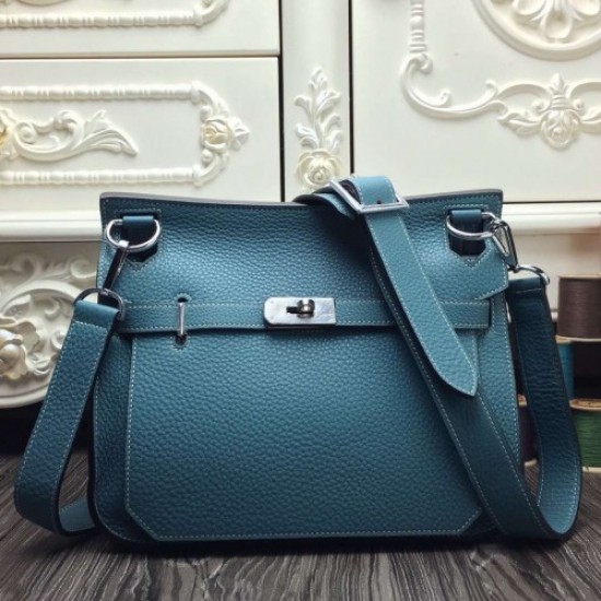 Hermes Blue Jean Medium Jypsiere 31cm Bag