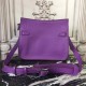 Hermes Purple Clemence Jypsiere 28cm Bag