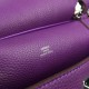 Hermes Purple Clemence Jypsiere 28cm Bag