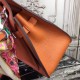 Hermes Orange Clemence Jypsiere 28cm Bag