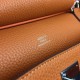 Hermes Orange Clemence Jypsiere 28cm Bag