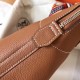 Hermes Gold Clemence Bolide 35cm Handmade Bag