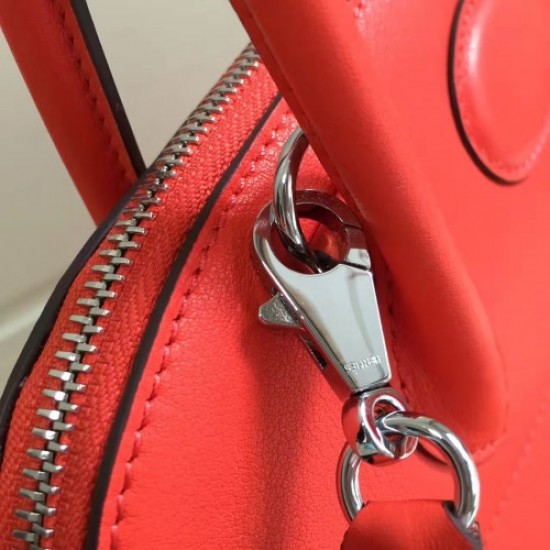 Hermes Bolide 31cm Bag In Red Swift Leather