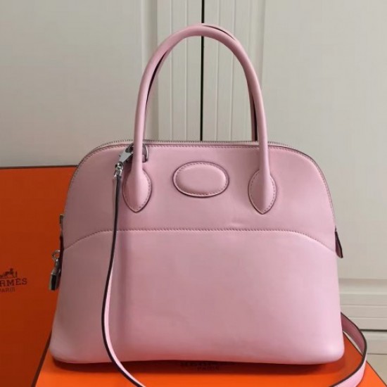 Hermes Bolide 31cm Bag In Pink Swift Leather