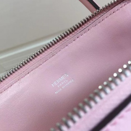 Hermes Bolide 31cm Bag In Pink Swift Leather