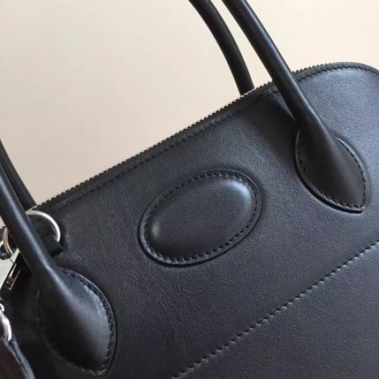 Hermes Bolide 31cm Bag In Black Swift Leather