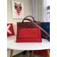 Hermes Herbag Zip PM 31cm Bag In Red Canvas