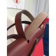 Hermes Herbag Zip PM 31cm Bag In Red Canvas