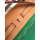 Hermes Herbag Zip PM 31cm Bag In Green Canvas