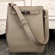 High End Hermes So Kelly 22cm Bag In Grey Leather