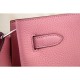 Hermes So Kelly 22cm Bag In Pink Leather